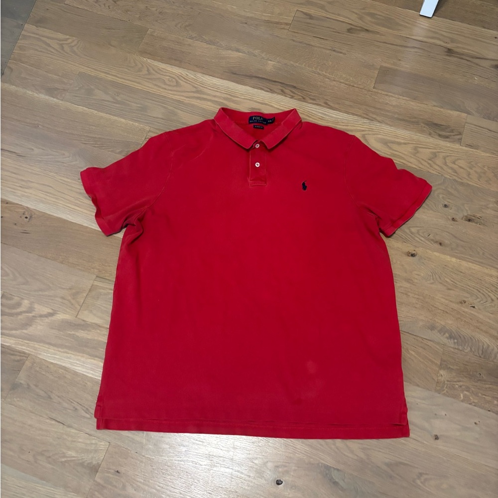 Polo Ralph Lauren Polo Shirt Mens XXL red Embroidered Pony 100% Cotton